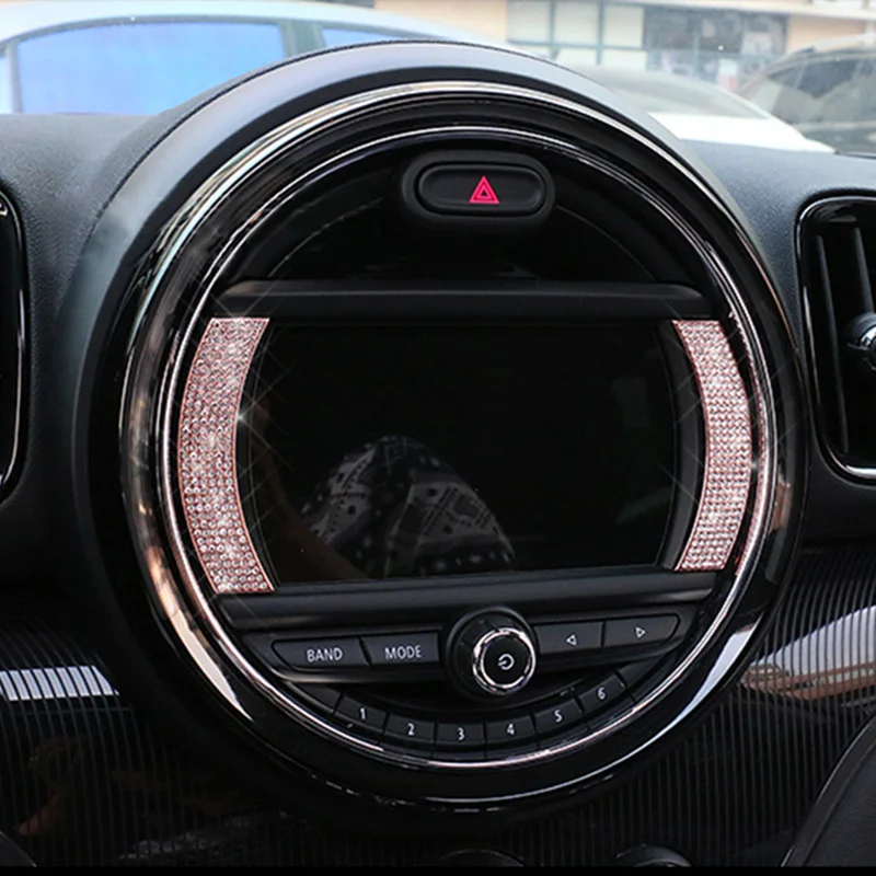 Боковая наклейка с кристаллами для навигационного экрана наклейки BMW MINI Cooper S JCW One