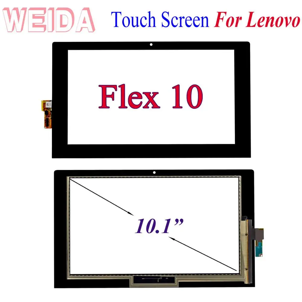 

WEIDA замена экрана для Lenovo Flex 10 10,1 "сенсорный экран дигитайзер панель Стекло flex10