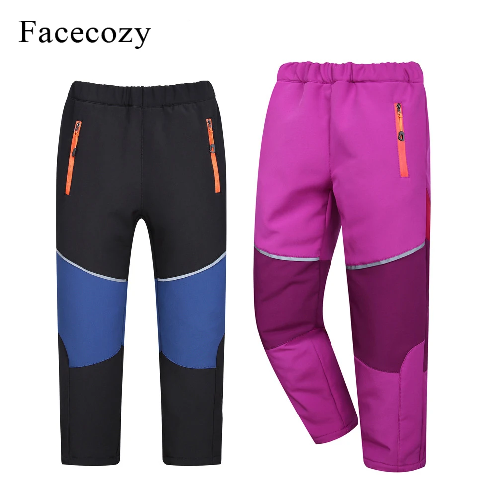 Детские зимние штаны Facecozy для катания на лыжах и походов водонепроницаемые