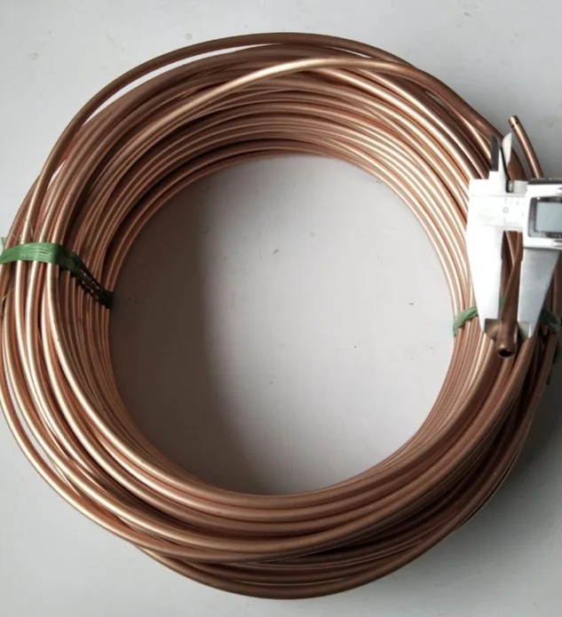

3Meters/lot Outer Diameter:9.5mm Thickness:0.7mm Flexible T2 Copper Tube Air Conditioner Copper Tube Pipe