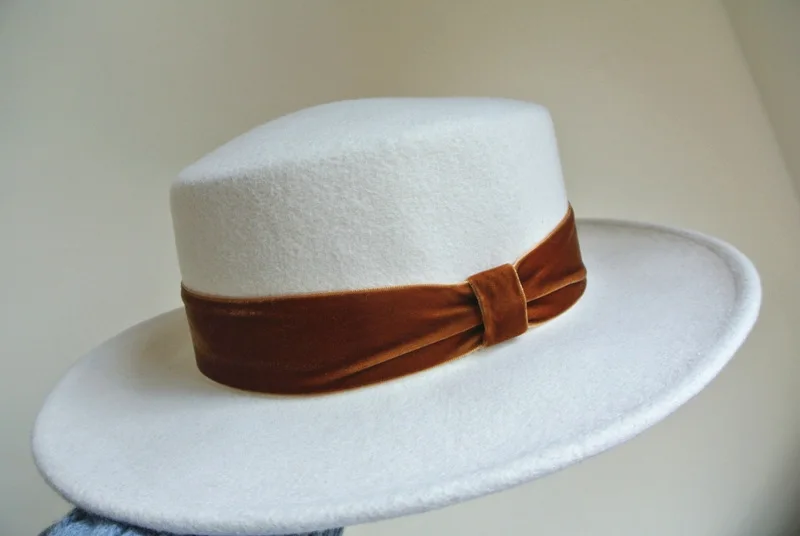 11 01812-panshi хорошее качество шерсть Белая лента для отдыха Шляпа Fedora для мужчин и женщин Панама шляпа - Цвет: 11
