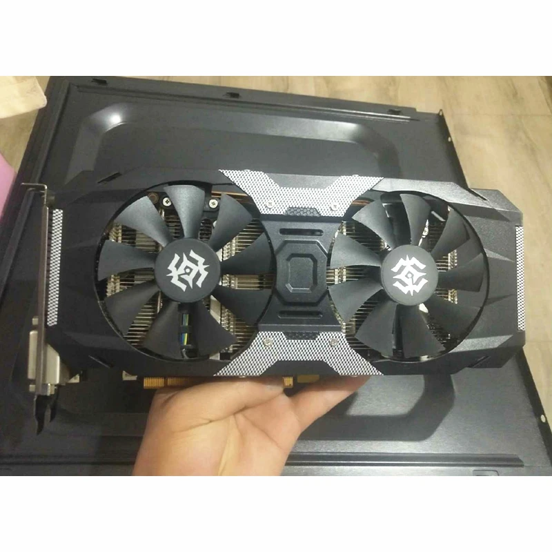 ZOTAC GTX 1050Ti-4GD5 X-Gaming OC видеокарта GPU GTX1050 Ti 4 Гб OC видеокарты для nVIDIA GTX1050Ti разгонный экран используется
