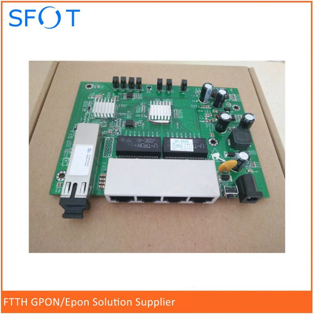 Плата PCB PD с портами ethernet 4GE обратное питание POE Оптическая сеть EPON ONU плата 4 |