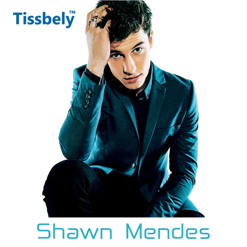 Tissbely Шон Мендес Для женщин футболка поклонников фото Цветной Письмо Графический