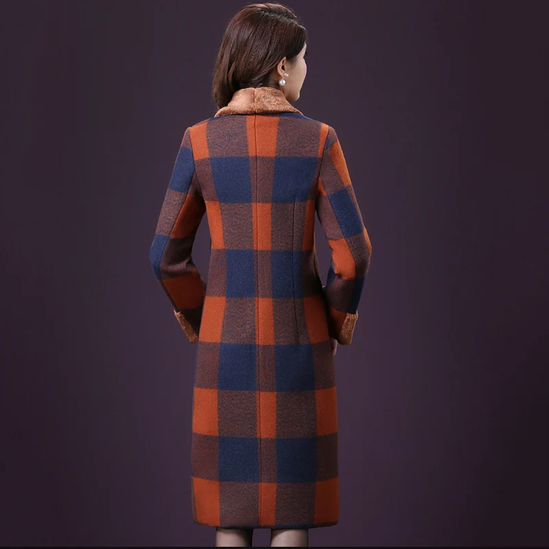 Осенняя Женская шерстяная куртка высокого качества женская верхняя одежда