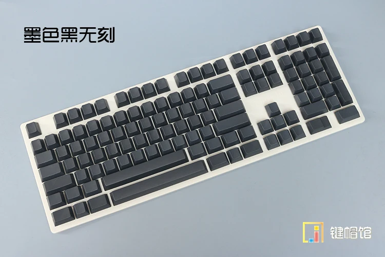 Механическая клавиатура Enjoypbt, колпачки для ключей 121, толстые PBT пустые принты, вишня, высота 104, игровая клавиатура, ключи в стиле ретро, серые, белые