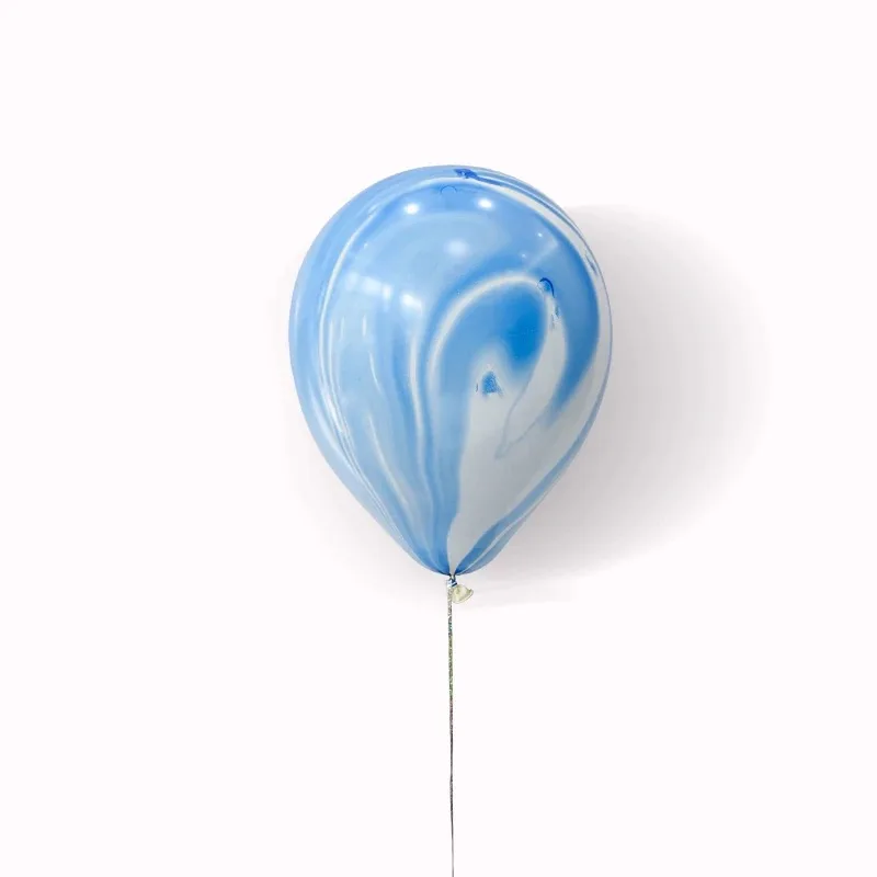 blue 6 шт. 12 дюймов воздушные шары Цвета Агата красочные латексные для детского душа день рождения Декор Свадебные украшения принадлежности детские игрушки - Цвет: blue