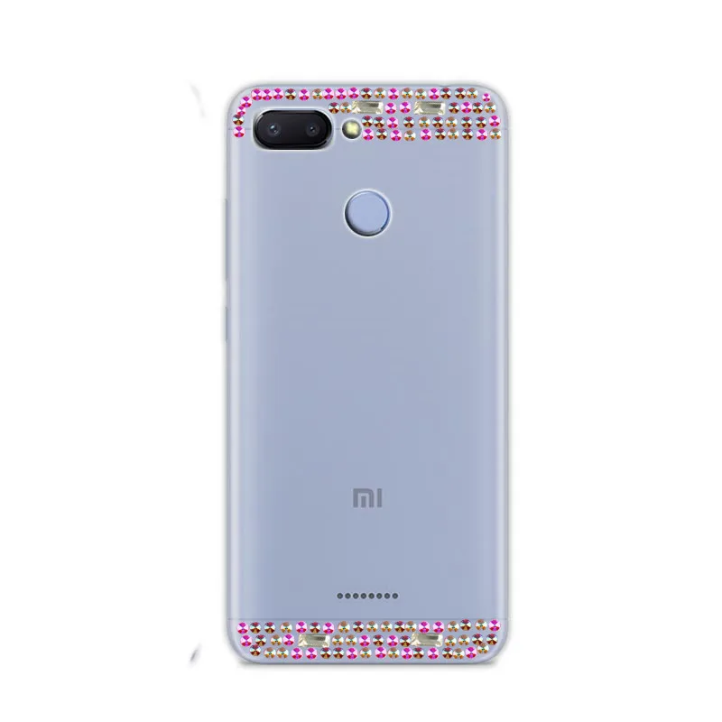 Блестящие прозрачные чехлы с бриллиантами для Xiaomi redmi note 6 5 5a 4x4 prime pro чехол