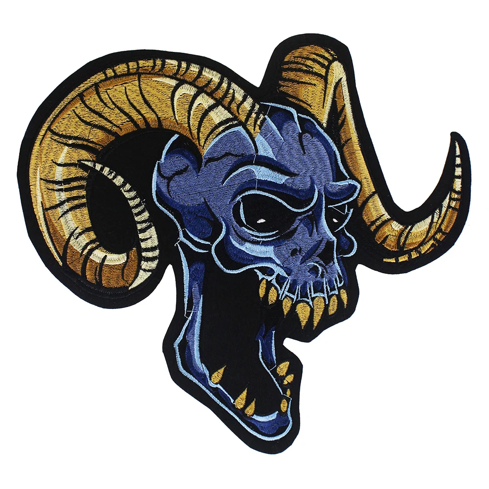 Модные наклейки с изображением овечки черепа железные нашивки сделай сам