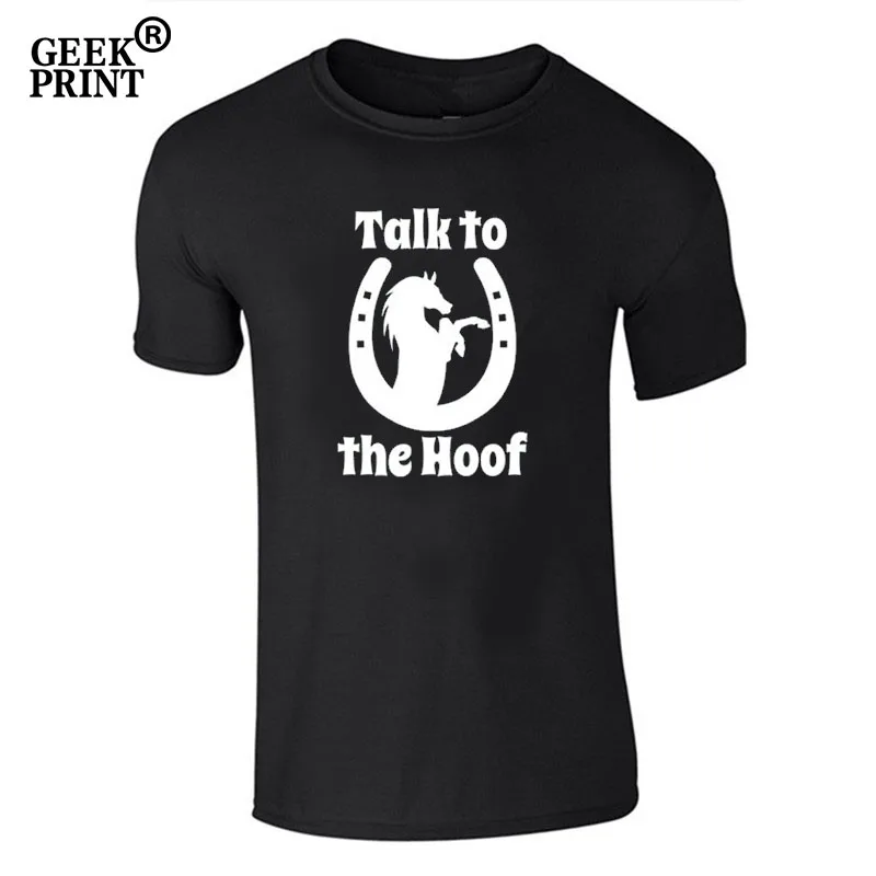 Женская футболка с изображением лошади Talk To The Hoof Riding Rider Подарочная для