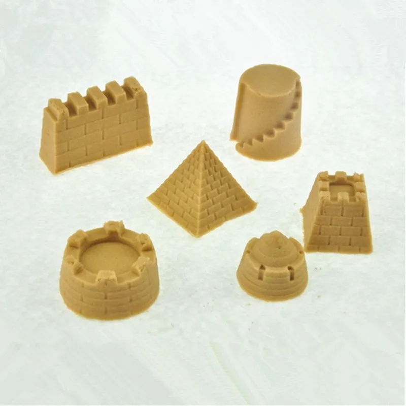 6 шт./компл. портативный замок песок глина Новинка пляжные игрушки модель для