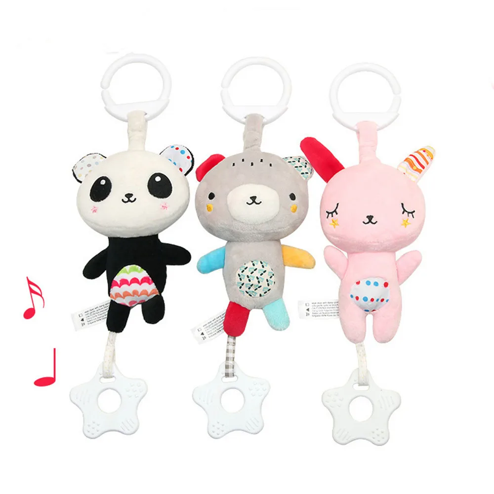 Мягкие плюшевые животные Kawaii подвесная кровать детская многофункциональная Поющая плюшевая игрушка детская коляска подарок плюшевая мягкая игрушка детская игрушка