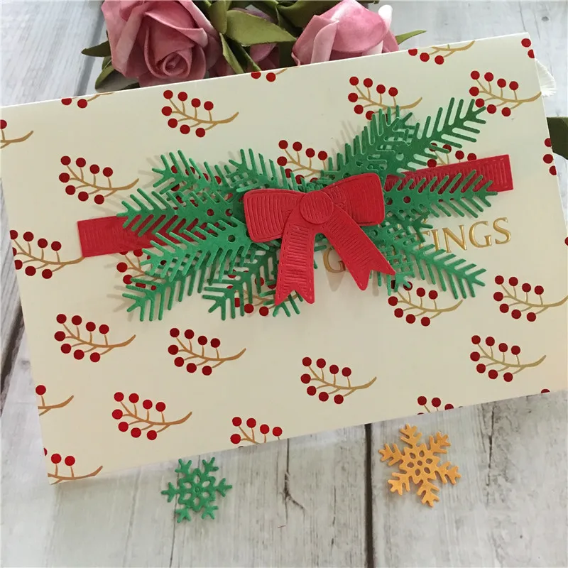 Украшение для рождественской карты металлические трафареты вырезания сделай