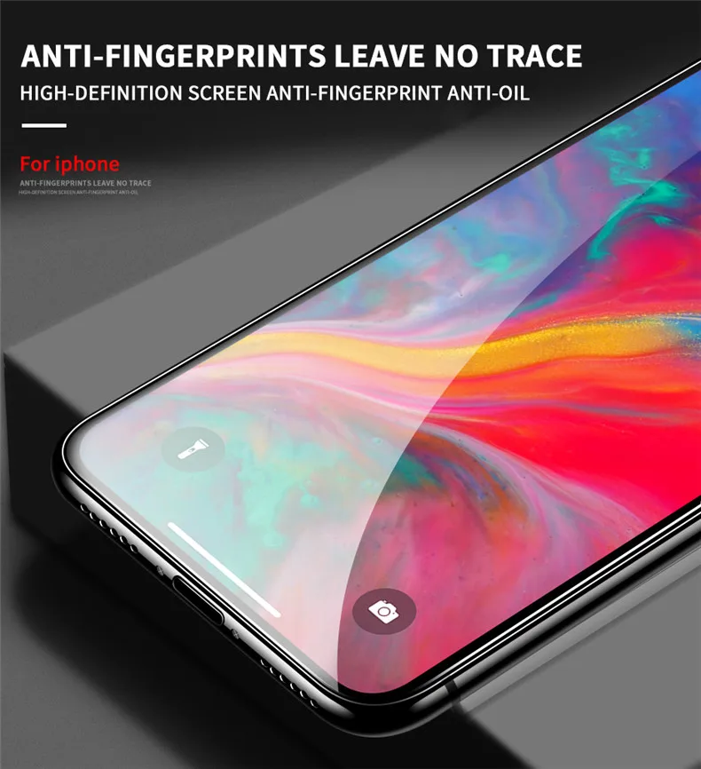3 шт 5D полное покрытие из закаленного стекла для iphone 7 X XR Xs Max Защитная пленка для экрана для iphone 6 6S 7 8 Plus защитное стекло