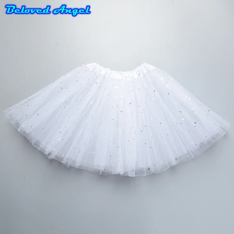 Fashion Girls Tutu Fluffy 3 Layers Star Print Mesh Princess Ballet Dance Skirt Kids Cake Chritsmas Children Clothes | Детская одежда и