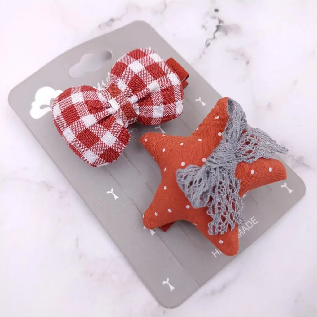 5 шт./компл. одежда для малышей девочек новые милые Мультяшные заколки Банни