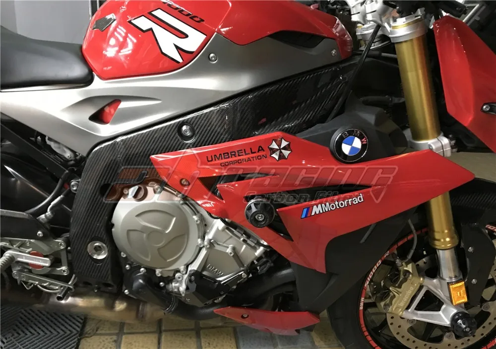 

Чехлы рамы для BMW S1000R 2014 2015 2016, полностью из углеродного волокна, 100%, саржа