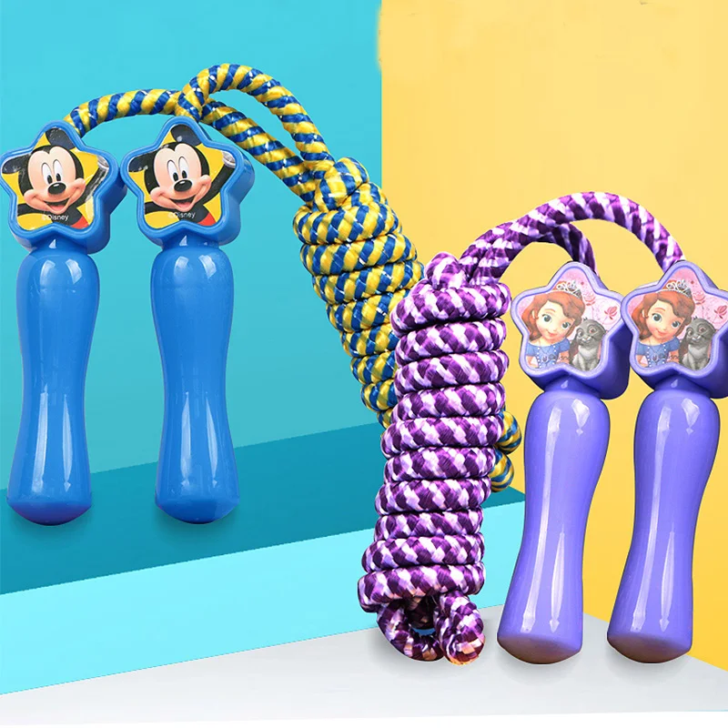 Мягкая Скакалка с ручкой Микки-звезды детская скакалка забавная игрушка для