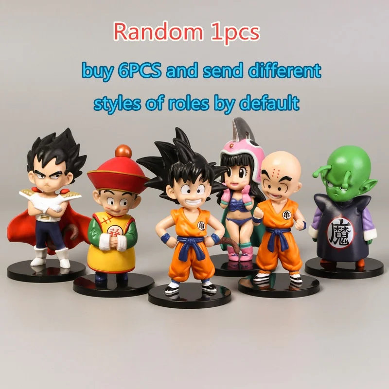 6 видов стилей Dragon Ball Z Goku ПВХ Фигурки Игрушка 1 шт. Аниме Фигурка DBZ Коллекция