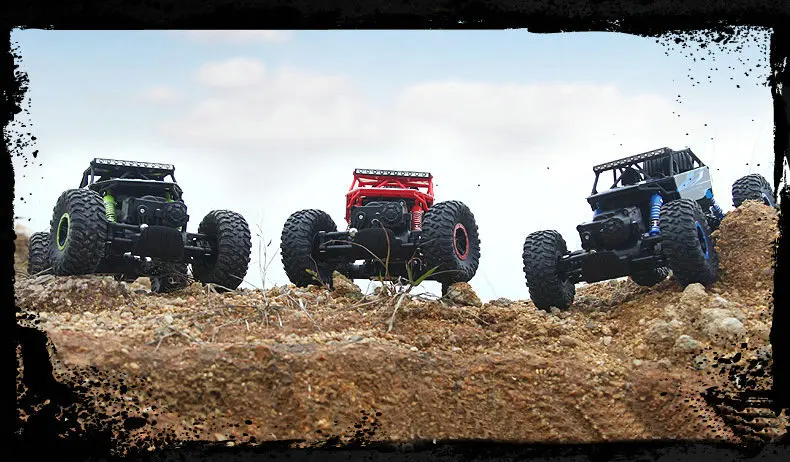 1:18 игрушечный Радиоуправляемый автомобиль 2 4G 4WD Rock Crawlers 4 Driving Car Double Motors Drive Big Foot