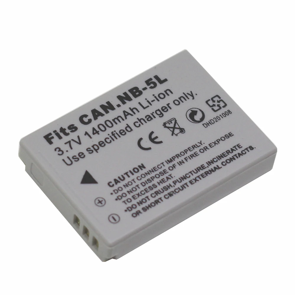 Аккумуляторные батареи Doscing NB 5L 1400 мАч для цифровых камер Canon PowerShot SX230 HS SX210 SX200 S100