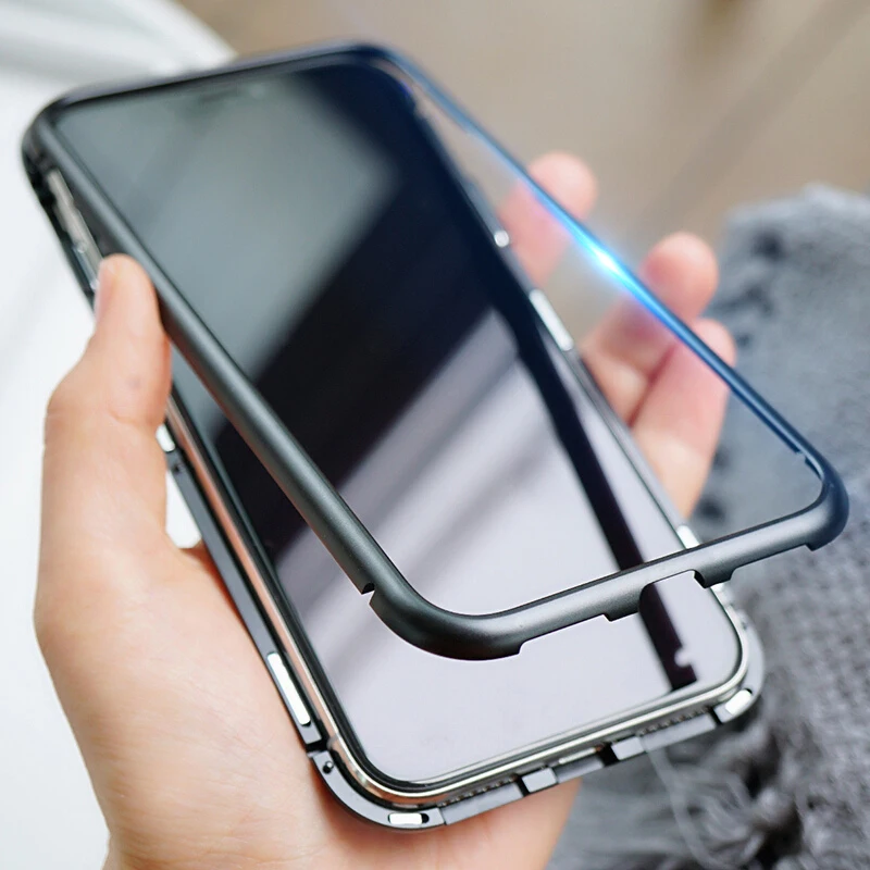 Magnetic Case For Xiaomi Redmi Note 7 6 5 Pro Clear Glass Cover Frame Coque Funda Mi 8 Lite 9 SE Phone |