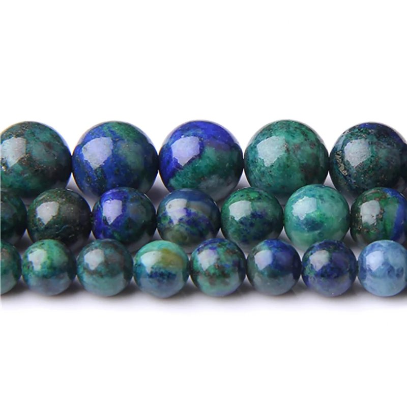

Natural Lapis Lazuli Malachite Azurite Agates Stone Beads For Jewelry Making Bracelet Necklace 4-12mm Pick Size DIY Jewelry
