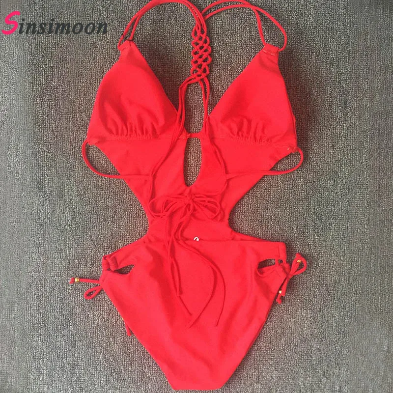 Новинка 2019 Цельный купальник сплошной вязаный крючком сексуальная цельная