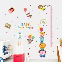 1pc large size 107136cm baby grow happy vinyl height wall stickers for kids children bedroom nursery decor decals poster