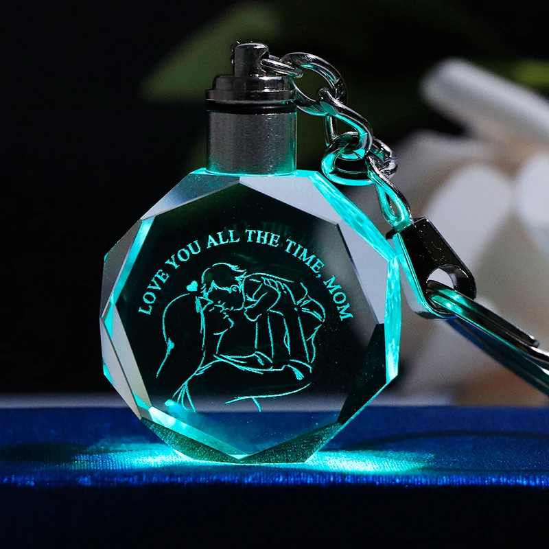 Лазерный Гравировальный подарок для мамы миниатюрное украшение цветной