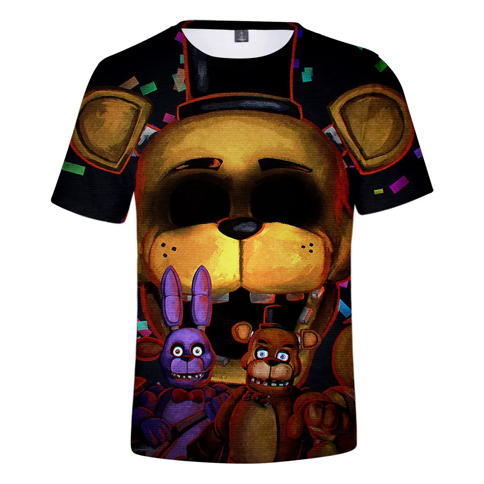 Футболка для детей от 3 до 14 лет футболка с 3d принтом пять ночей у FNAF мальчиков и