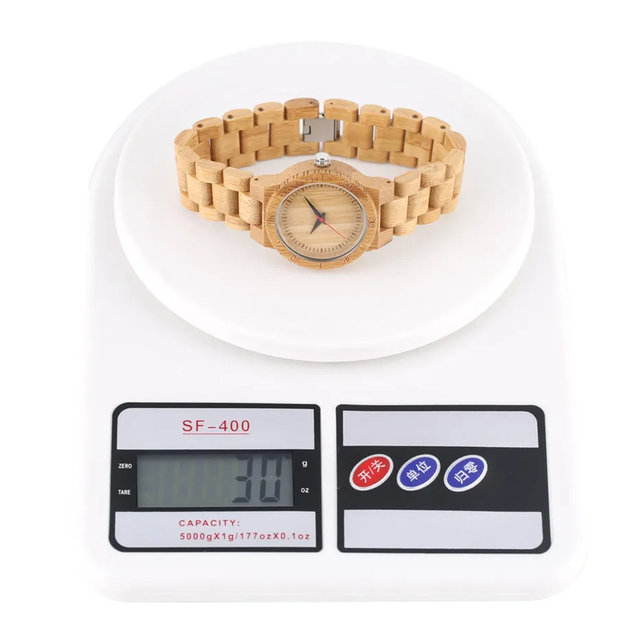 Минималистский весы Круглый циферблат полный деревянный часы класса люкс
