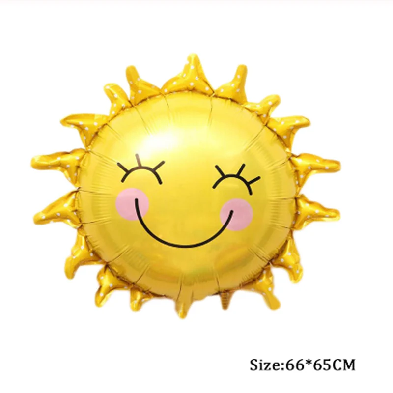 Sun smile 18 дюймов Растения против Зомби воздушные шары цветной зеленый лист солнце цветок смайлик лицо день рождения украшения Детские игрушки globos - Цвет: Sun smile