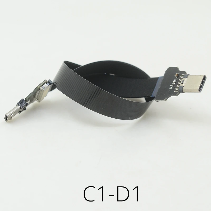 Кабель FFC USB 3 1 Type c FPV плоский тонкий ленточный кабель FPC Угловой Micro OTG к для