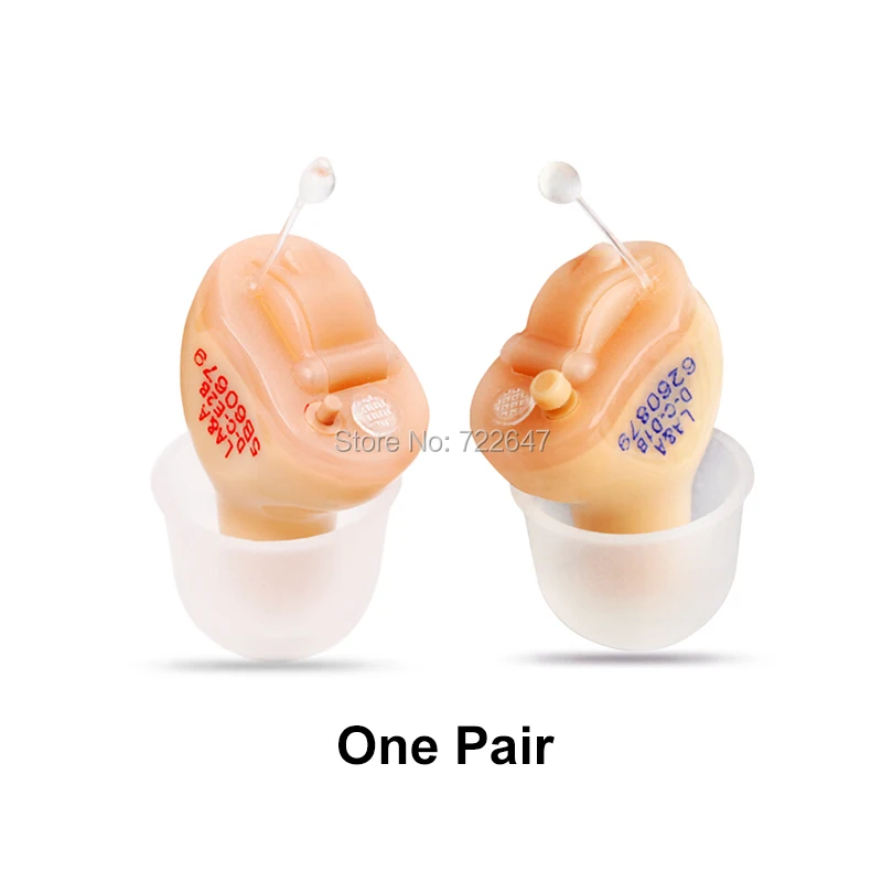 One Pair 8-канальный цифровой слуховой аппарат для глухоты мини невидимый в ушах маскирующий CIC слуховые усилители аудиофоны T27 - Цвет: One Pair