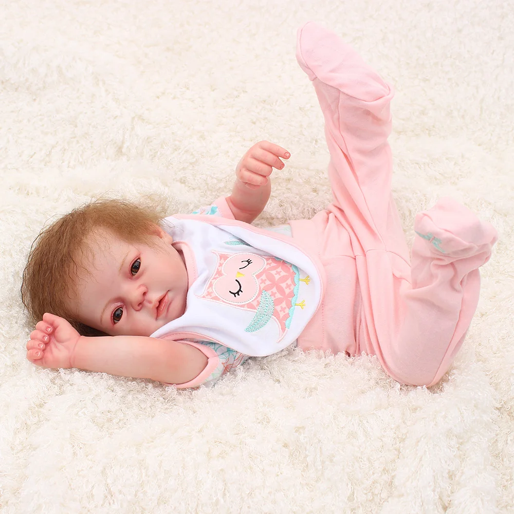 

OtardDolls Boutique bebe reborn Dolls 20" Clear Blood Vessel German Vinyl Soft Silicon Full Body toy baby toy reborn doll gift