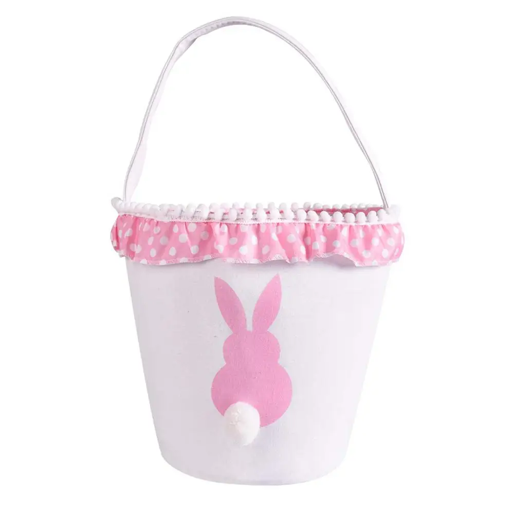 Корзина в форме кролика сумка пушистый хвост холст хлопок кролик Индивидуальная