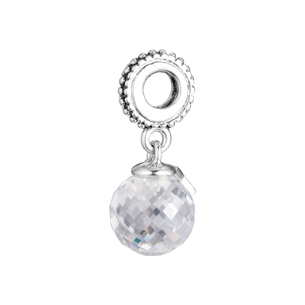 CKK Beads Charms Moon &amp Star Clear CZ Silver 925 Original Fits Pandora Bracelet Sterling Jewelry Making Charm Bead | Украшения и