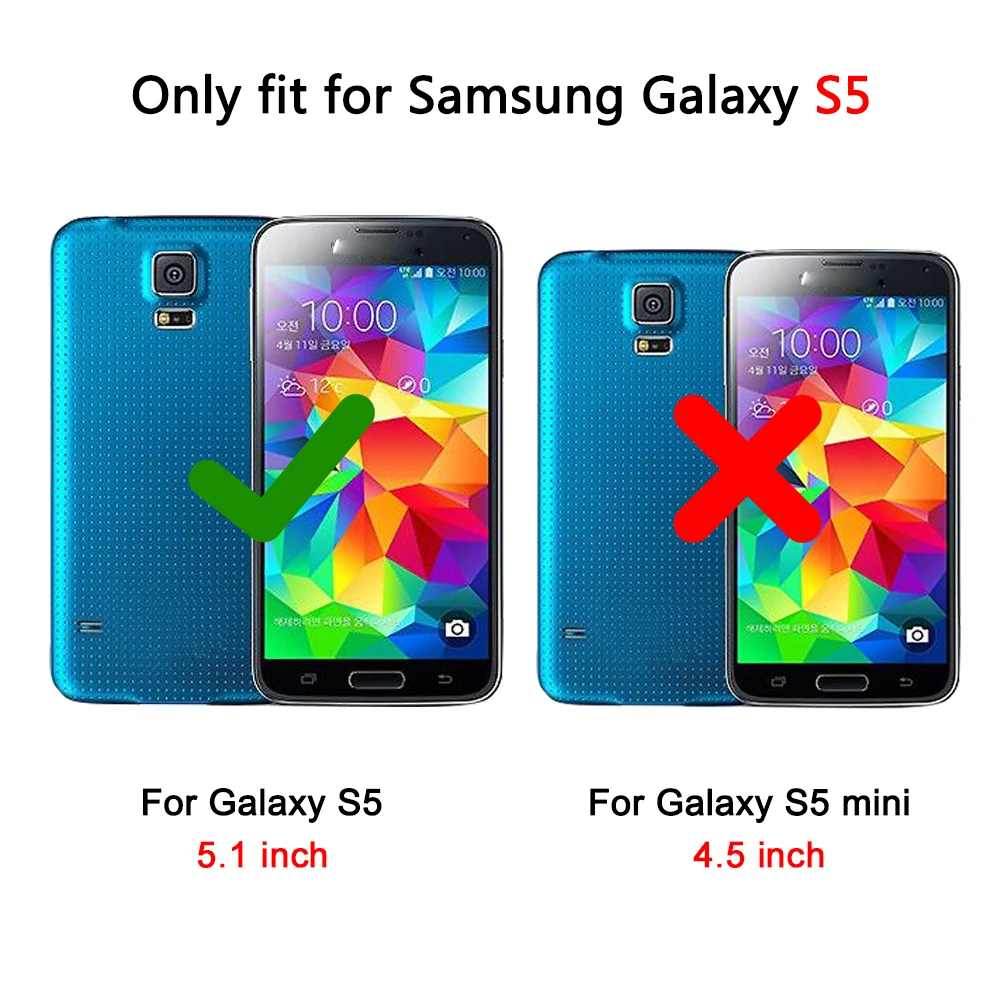 Кожаный чехол-книжка для Samsung Galaxy S5 S 5 Galaxys5 Samsungs5 SM G900 G900F G900FD SM-G900F SM-G900 | Мобильные