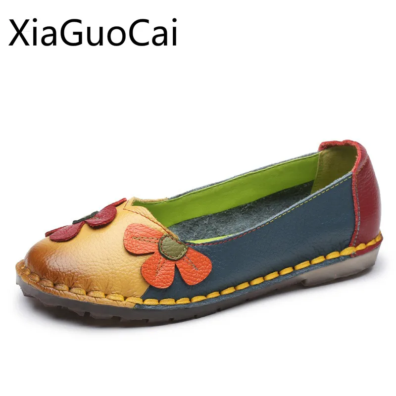 

Женские кожаные балетки на плоской резиновой подошве, W2 35