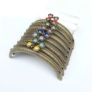 Винтажная пряжка в виде цветного лотоса с резным краем, 12,5 см, красивая женская сумка для монет сделай сам, металлическая застежка, набор оборудования для рамы кошелька