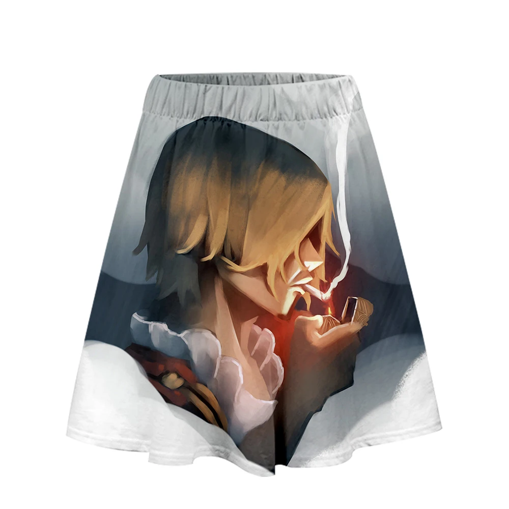 

One Piece 3D Printed Women Skirt Fashion Streetwear Short Skirts 2019 Hot Sale Harajuku Girls Casual Summer Wear