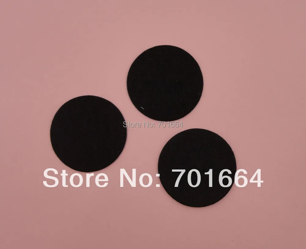 

300PCS 5.0cm 2.0" black Round Felt Pads patches Applique for DIY hairbands accessories,black round felt spacers,non-woven circle