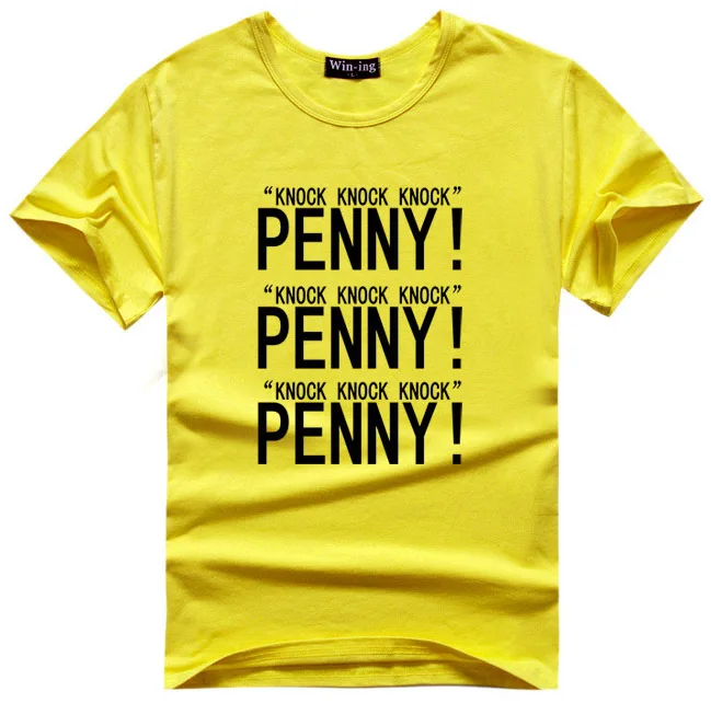 Футболки с цитатами Шелдона Купера Мужская хлопковая футболка Пенни Джик|sheldon