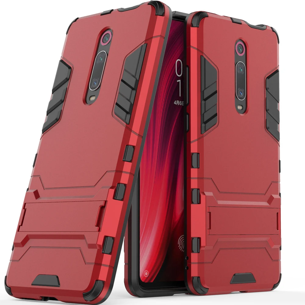 Чехол для Xiaomi Mi 9T тонкий чехол из поликарбоната + мягкий резиновый Гибридный