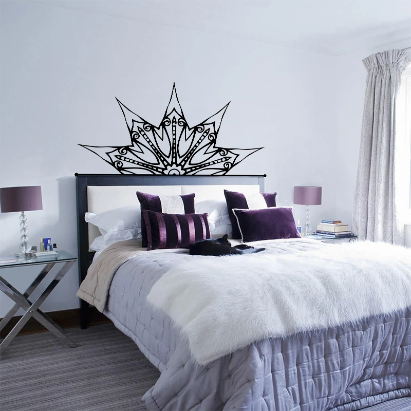 Лидер продаж наклейка на стену с изголовьем кровати мандала Настенный декор для