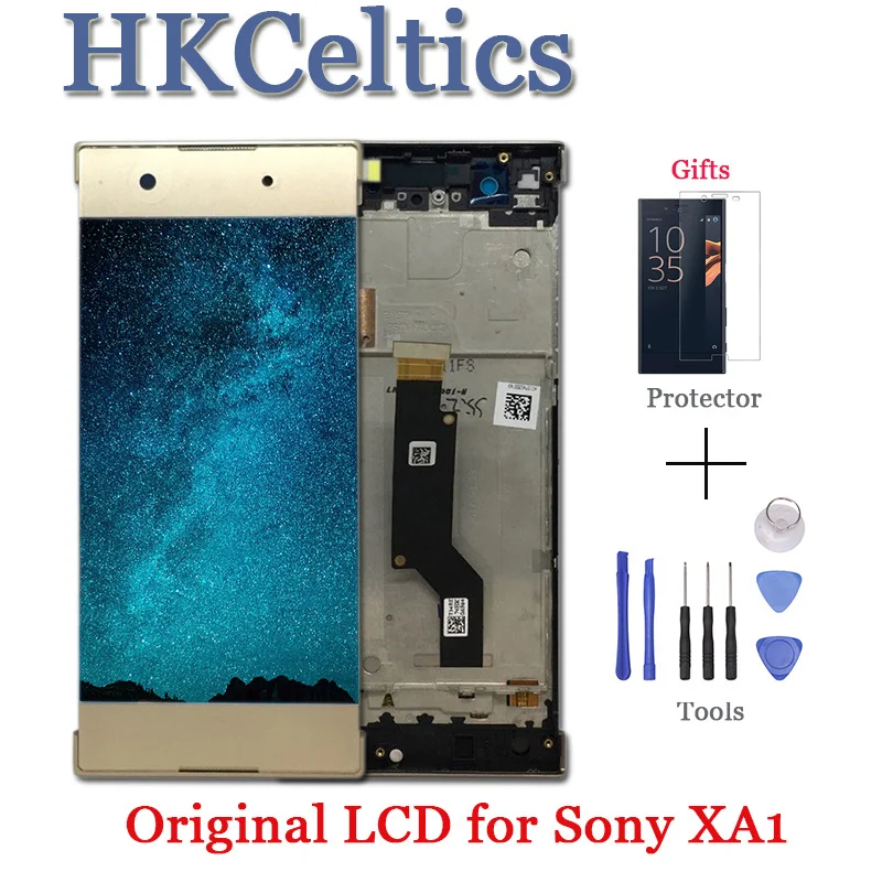 Для Sony Xperia XA1 G3121 G3123 G3125 G3112 ЖК экран с сенсорной панелью стекло дигитайзер сборка XA