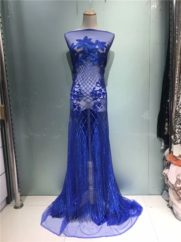 2019 Высокое качество Французский нигерийский тюль с блестками африканский сетка