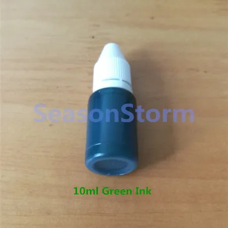Green Stamp Ink 6 шт./компл. Алиса в стране чудес штамп DIY Самостоятельная Заправка чернилами светочувствительное уплотнение без ручки Забавный планировщик для скрапбукинга штампов - Цвет: Green Stamp Ink