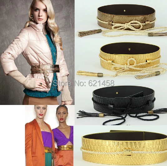 Европейская и американская женская кожаная куртка Оби змеиная кожа золотисто